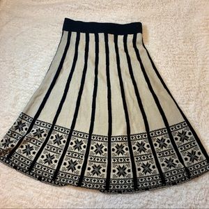 Lapis Fair Isle style knit skirt